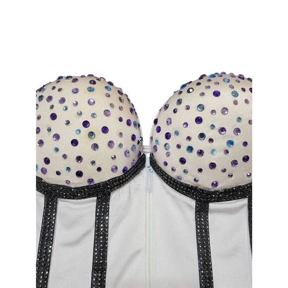 Custom Swarovski Crystal Embellished Corset - Picture 3 of 6